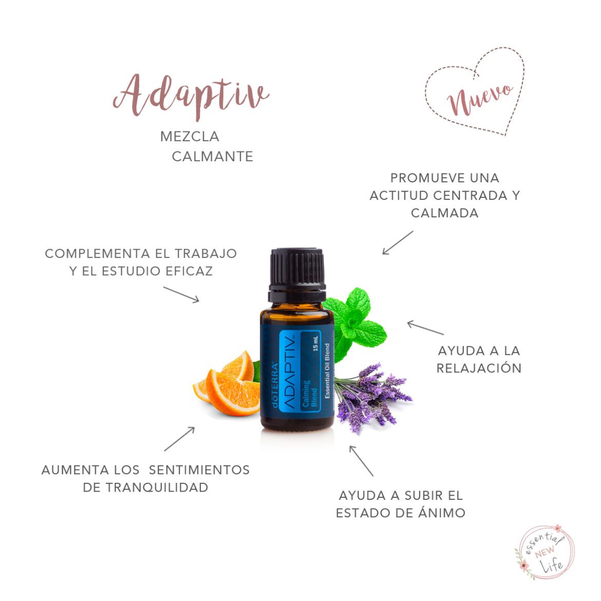 Essential New Life | Aceites Esenciales dōTERRA - Adaptiv Mezcla Calmante