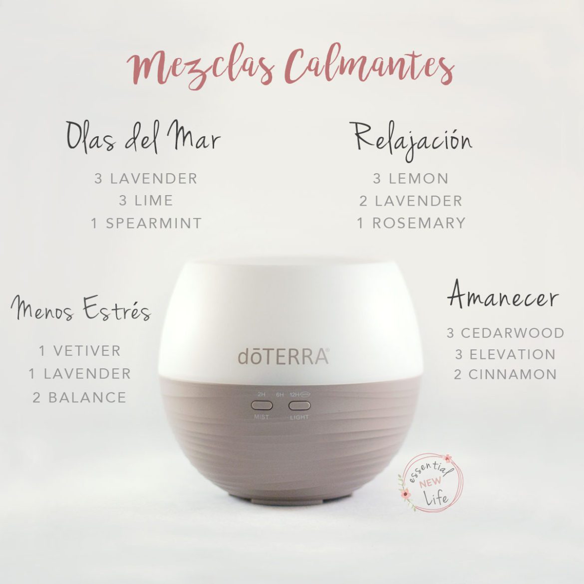 Essential New Life | doTERRA Mezclas Calmantes para el Difusor