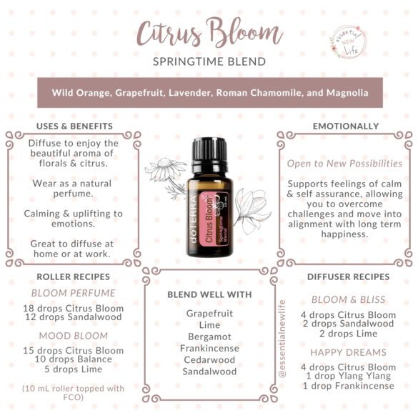Essential New Life | Citrus Bloom Springtime Blend doTERRA essential oil