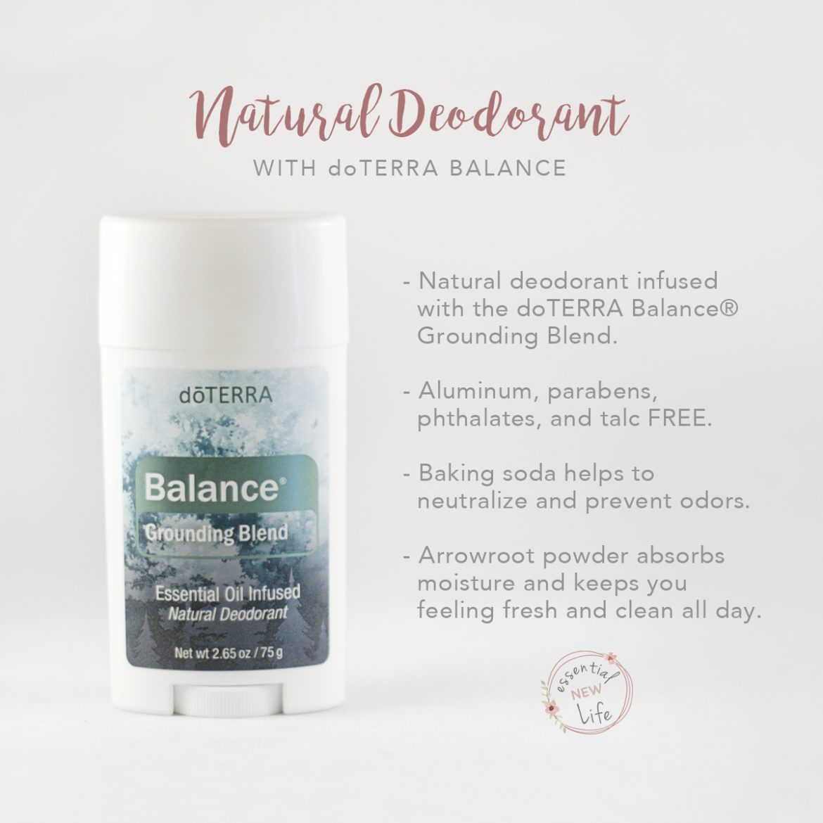 Essential New Life | doTERRA Balance Natural Deodorant