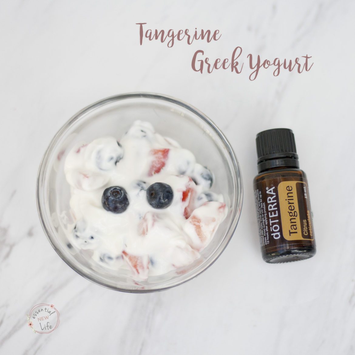 Essential New Life | Coooking with doTERRA Oils - Tangerine Greek Yogurt