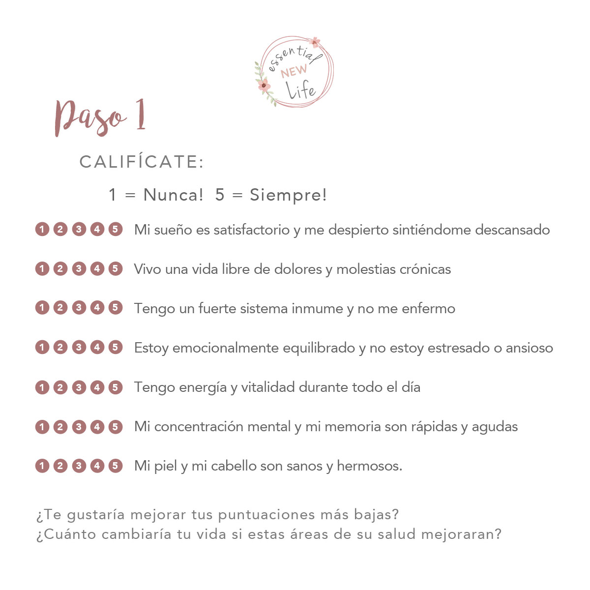 Essential New Life | Lifelong Vitality Reto de 30 Días - Paso 1