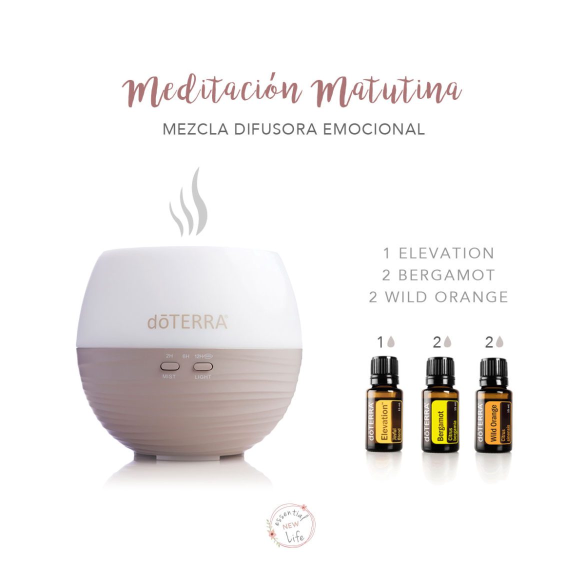 Essential New Life | Aceites Esenciales doTERRA - Mezcla Difusora Emocional